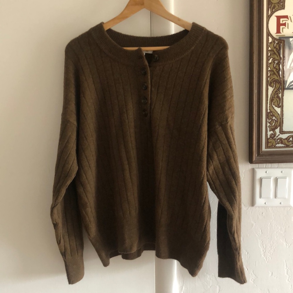 MADEWELL | Men’s brown wool blend sweater